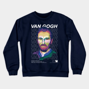 V Gogh quotes pop art WPAP Crewneck Sweatshirt